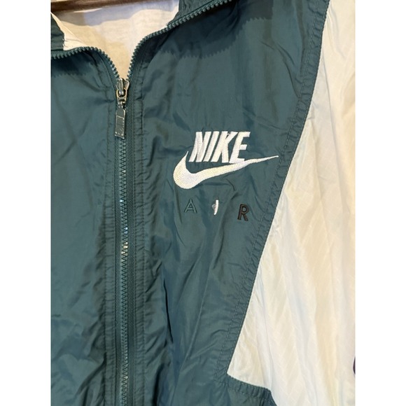 Vintage Nike Air Windbreaker Jacket Men's Medium Green Purple White - Picture 6 of 8